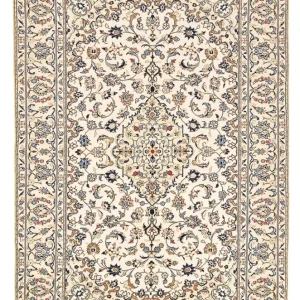 Persisk teppe - Keshan - 290 x 191 cm - lys beige