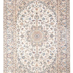 Persisk teppe - Keshan - 293 x 195 cm - krem