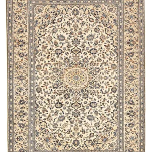 Persisk teppe - Keshan - 293 x 201 cm - lys beige