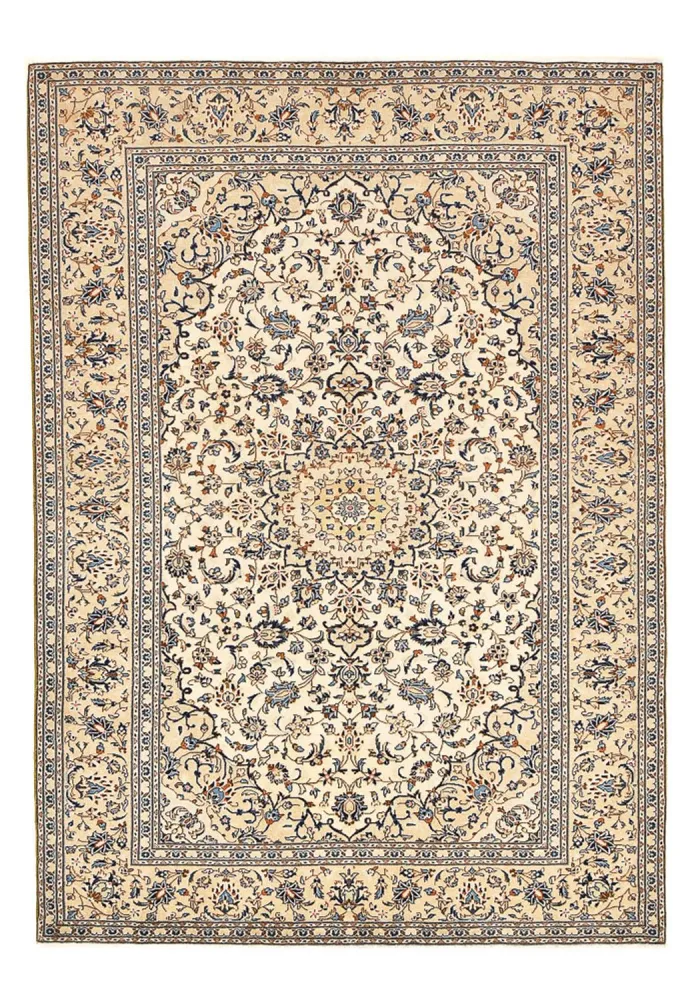 Persisk teppe - Keshan - 293 x 201 cm - lys beige