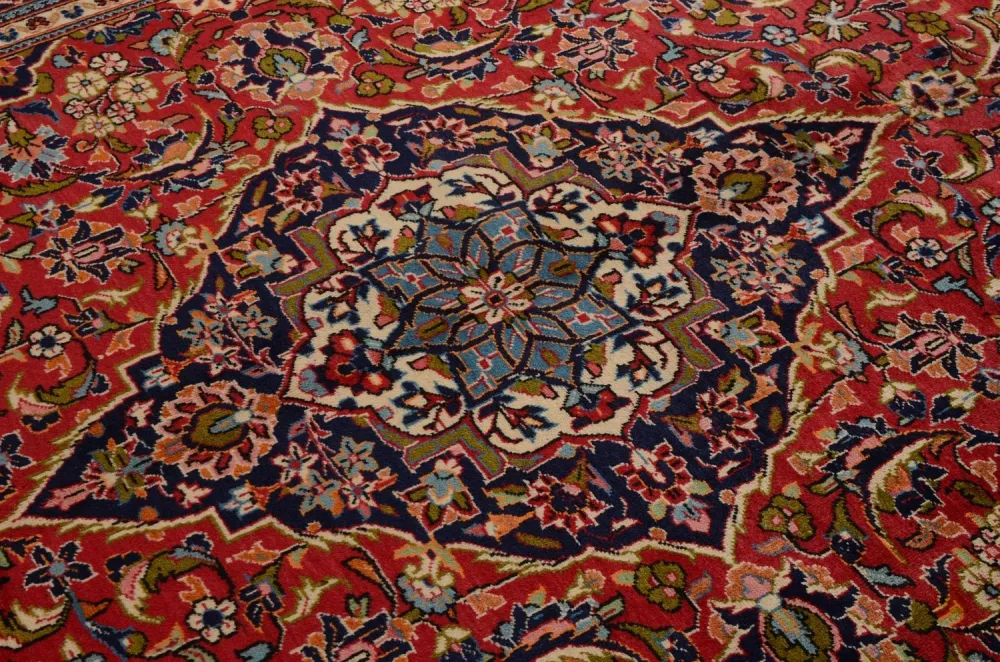 Persisk teppe - Keshan - 295 x 192 cm - rød