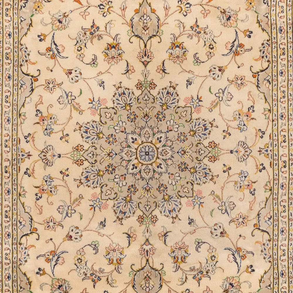 Persisk teppe - Keshan - 295 x 194 cm - lys beige