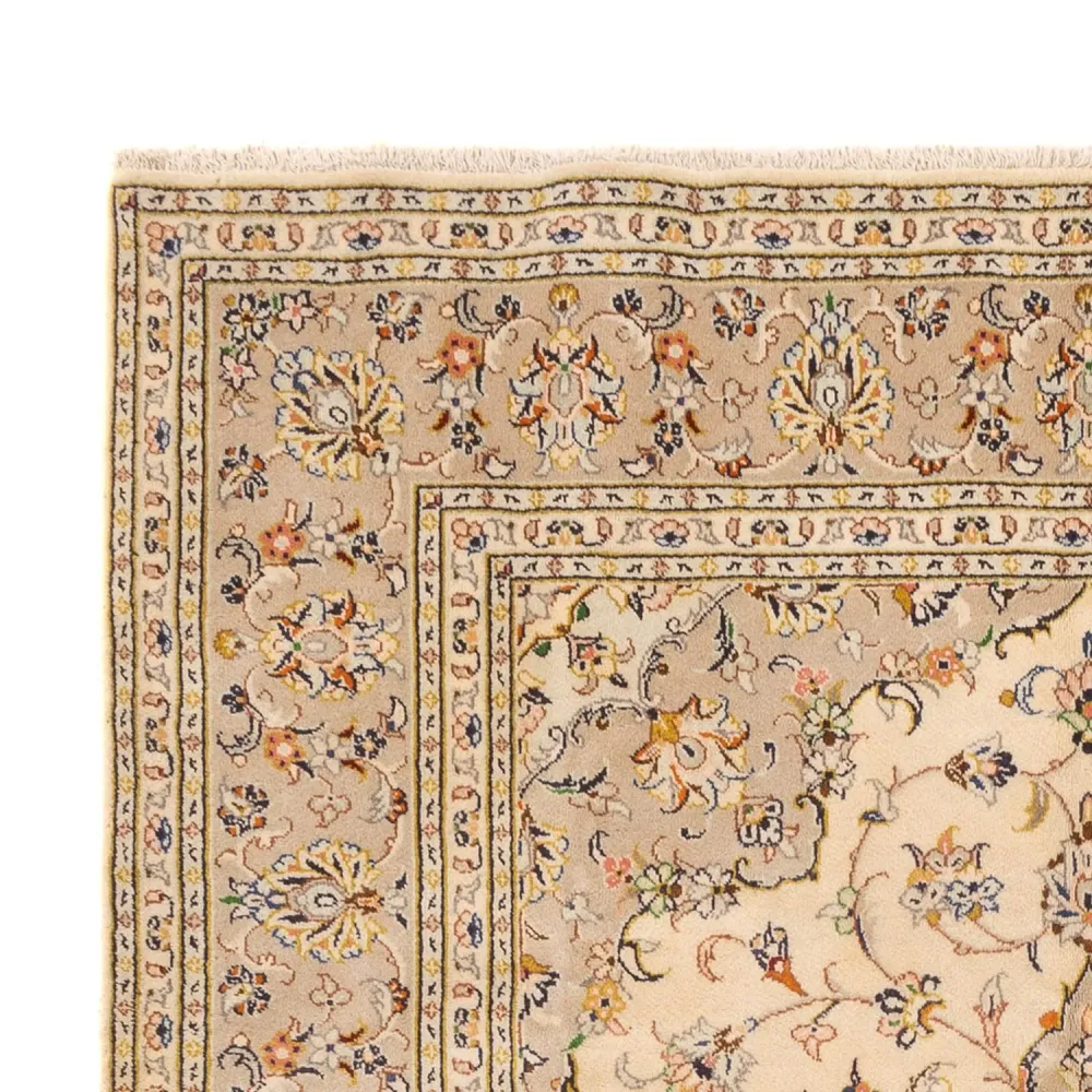 Persisk teppe - Keshan - 295 x 194 cm - lys beige