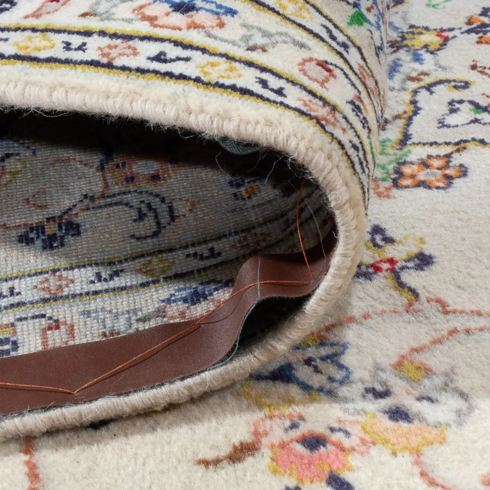 Persisk teppe - Keshan - 295 x 194 cm - lys beige