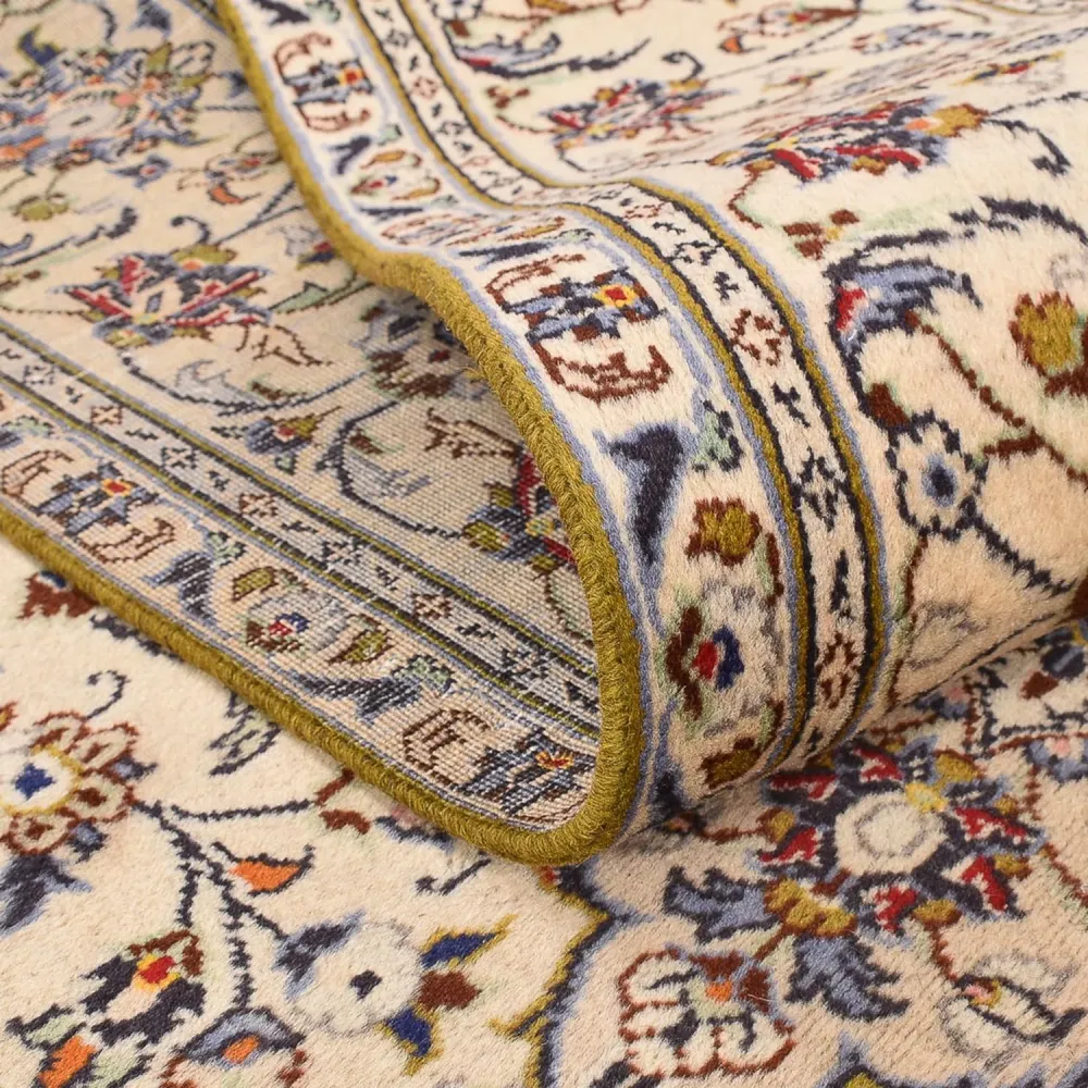 Persisk teppe - Keshan - 295 x 196 cm - lys beige