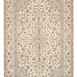 Persisk teppe - Keshan - 296 x 198 cm - beige