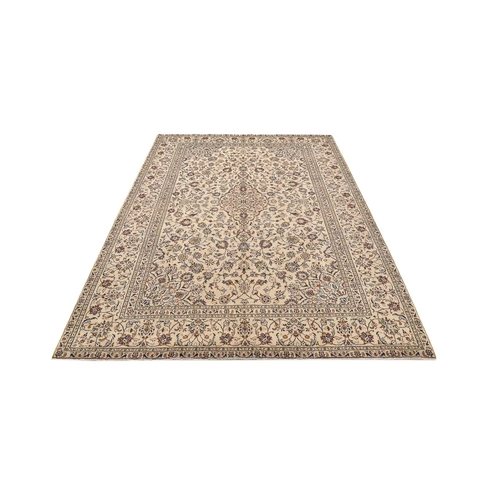 Persisk teppe - Keshan - 296 x 198 cm - beige
