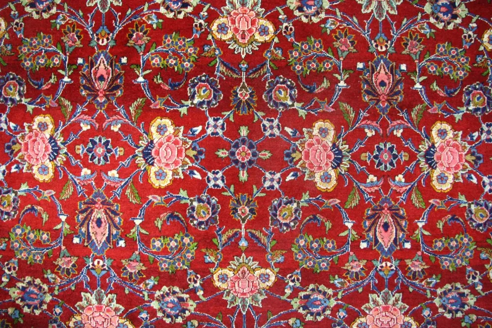 Persisk teppe - Keshan - 296 x 210 cm - rød