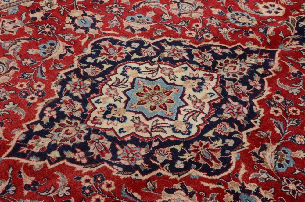 Persisk teppe - Keshan - 297 x 195 cm - rød