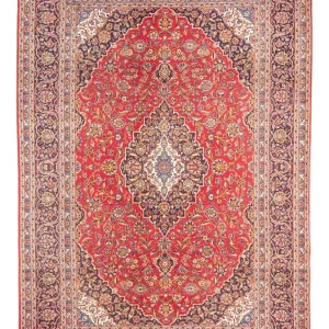 Persisk teppe - Keshan - 297 x 207 cm - rød