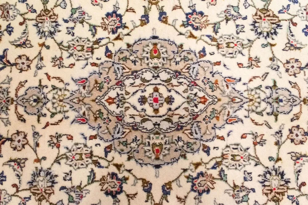 Persisk teppe - Keshan - 298 x 194 cm - beige