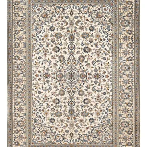 Persisk teppe - Keshan - 299 x 203 cm - mørk beige