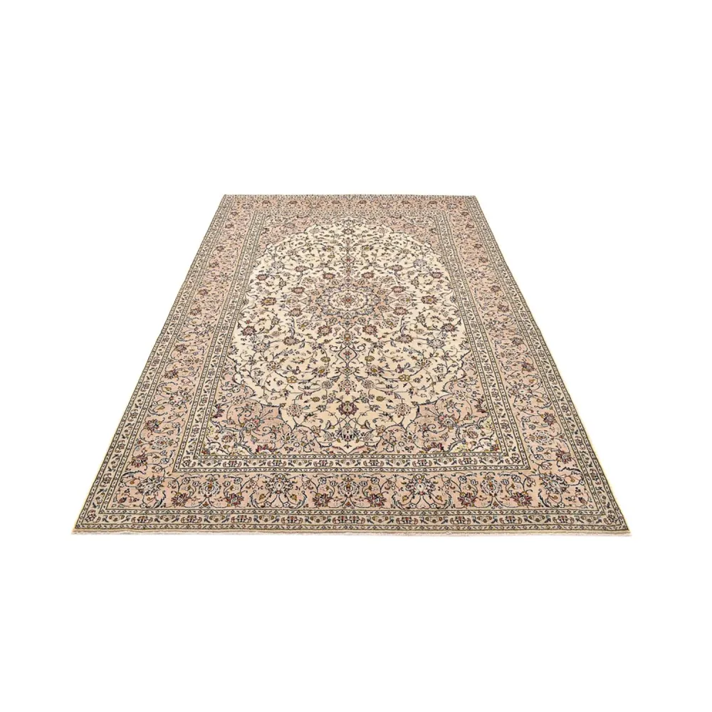 Persisk teppe - Keshan - 300 x 200 cm - lys beige