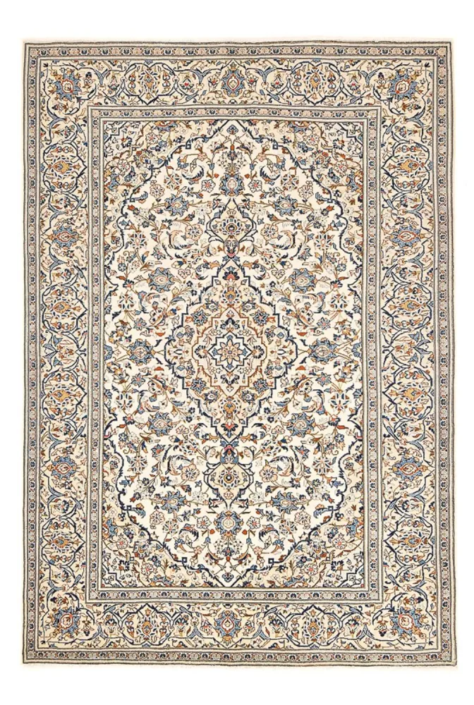 Persisk teppe - Keshan - 300 x 200 cm - lys beige