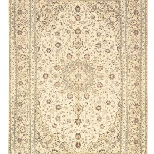 Persisk teppe - Keshan - 301 x 202 cm - beige