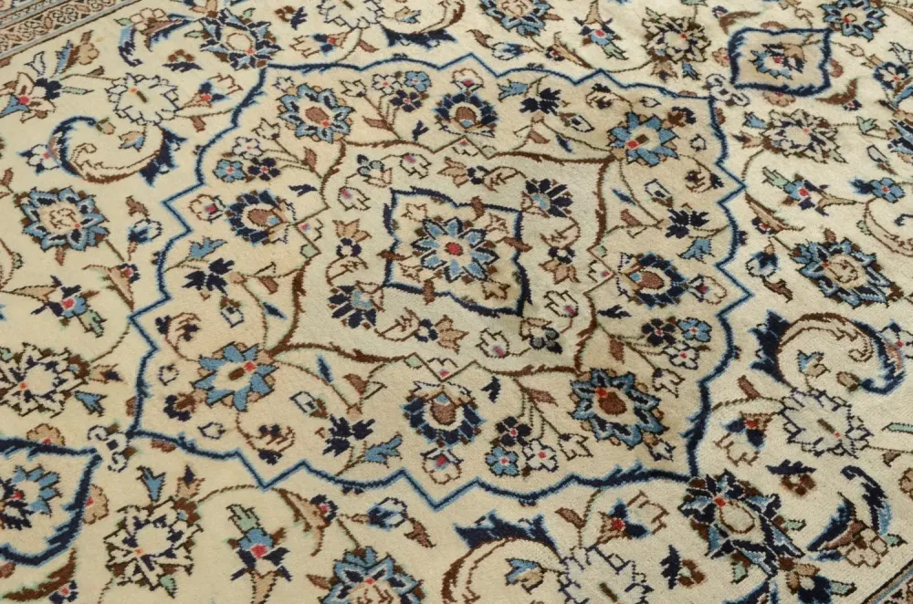 Persisk teppe - Keshan - 302 x 194 cm - beige