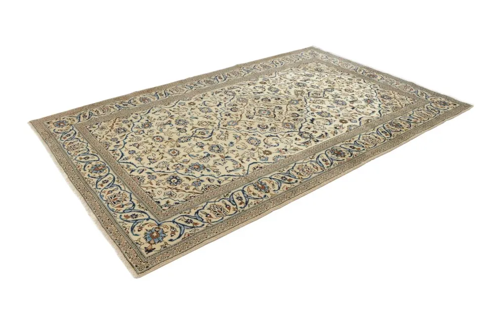 Persisk teppe - Keshan - 302 x 194 cm - beige