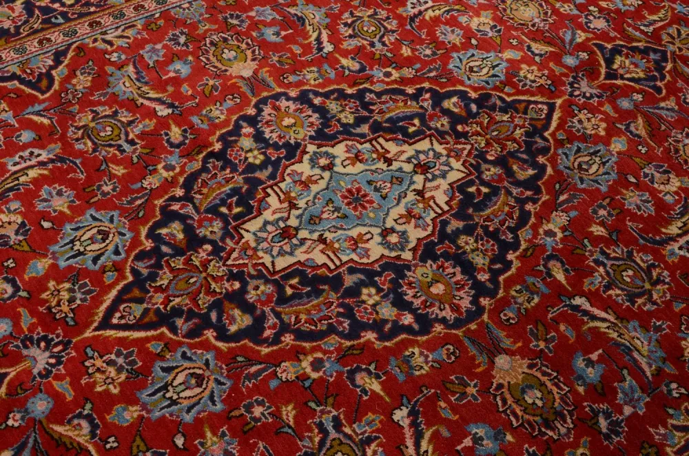 Persisk teppe - Keshan - 302 x 207 cm - rød