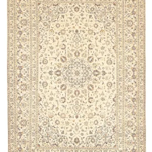 Persisk teppe - Keshan - 303 x 198 cm - beige