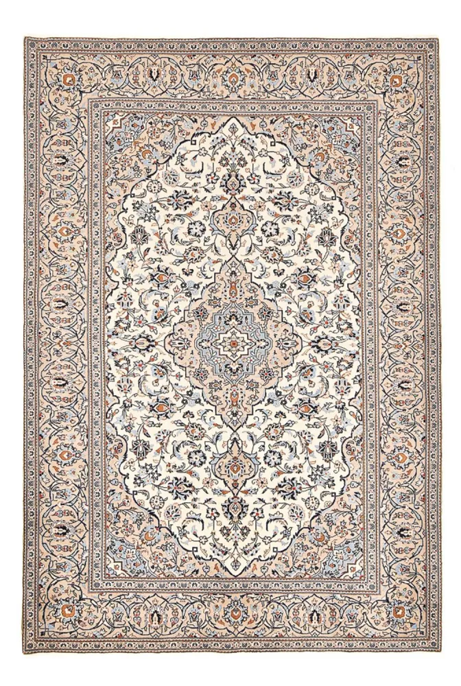 Persisk teppe - Keshan - 303 x 202 cm - mørk beige
