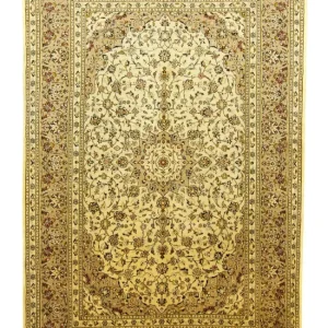 Persisk teppe - Keshan - 305 x 195 cm - beige
