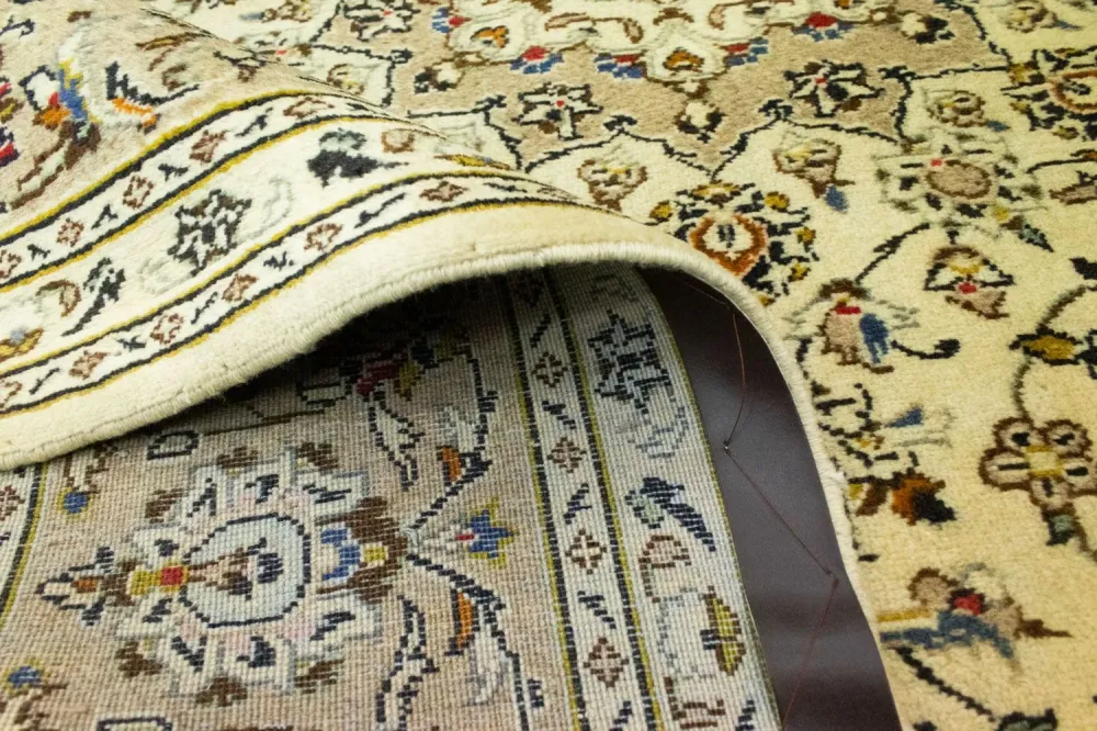 Persisk teppe - Keshan - 305 x 195 cm - beige