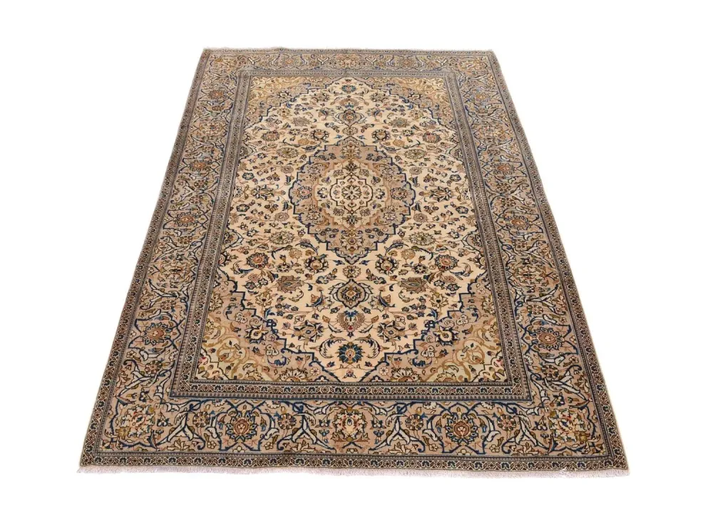 Persisk teppe - Keshan - 305 x 198 cm - beige
