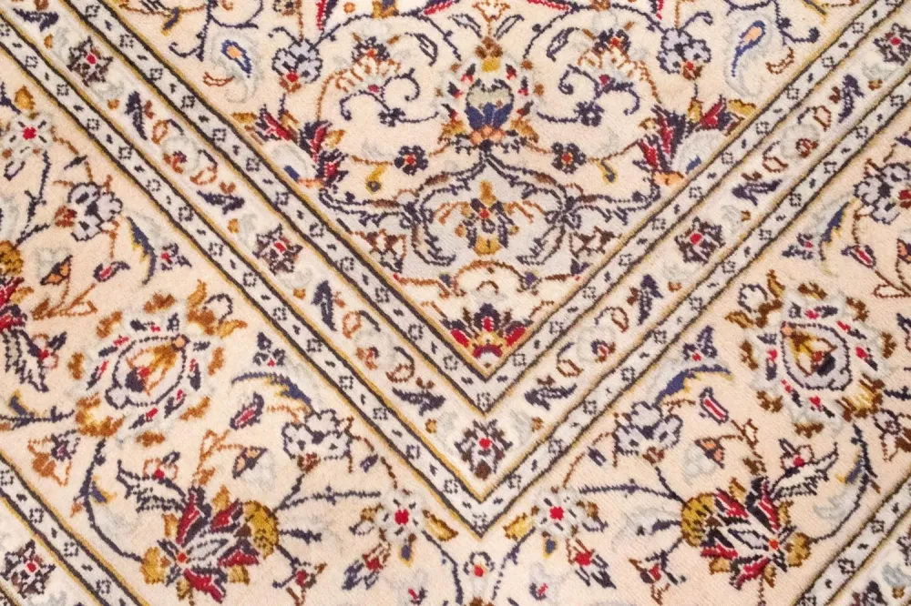 Persisk teppe - Keshan - 305 x 200 cm - beige