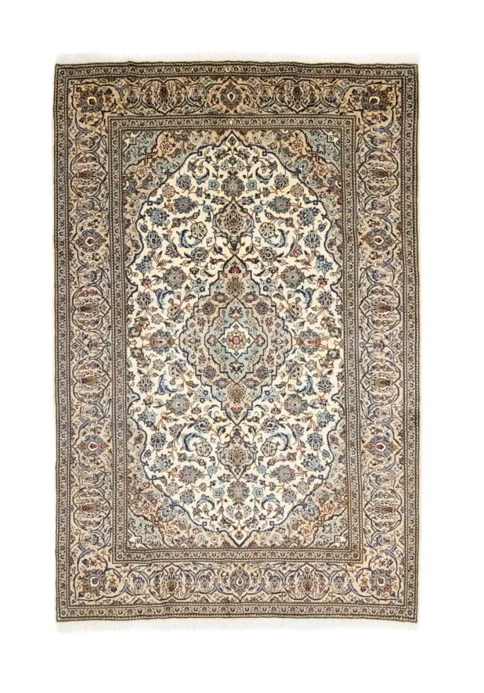 Persisk teppe - Keshan - 306 x 195 cm - beige