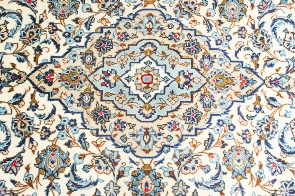Persisk teppe - Keshan - 306 x 195 cm - beige