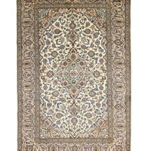 Persisk teppe - Keshan - 306 x 195 cm - beige