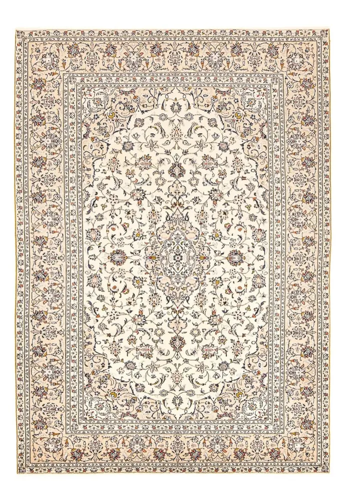 Persisk teppe - Keshan - 308 x 208 cm - lys beige