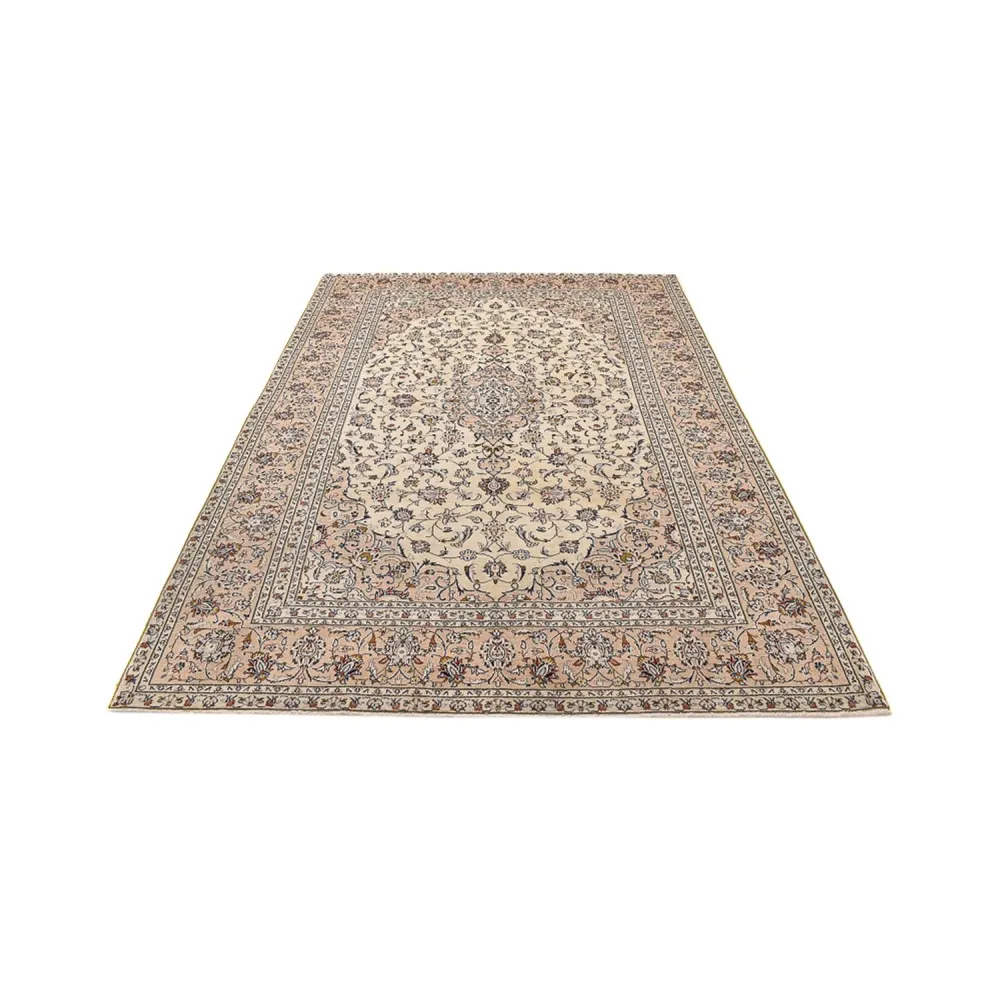 Persisk teppe - Keshan - 308 x 208 cm - lys beige