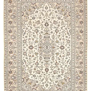 Persisk teppe - Keshan - 308 x 208 cm - lys beige