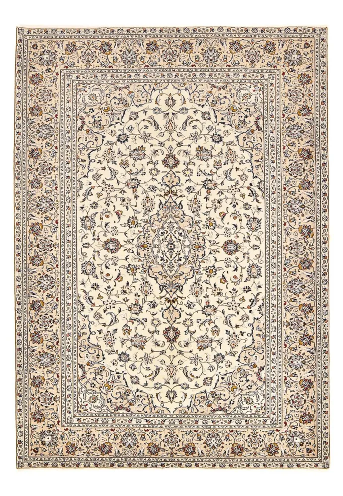 Persisk teppe - Keshan - 310 x 215 cm - lys beige