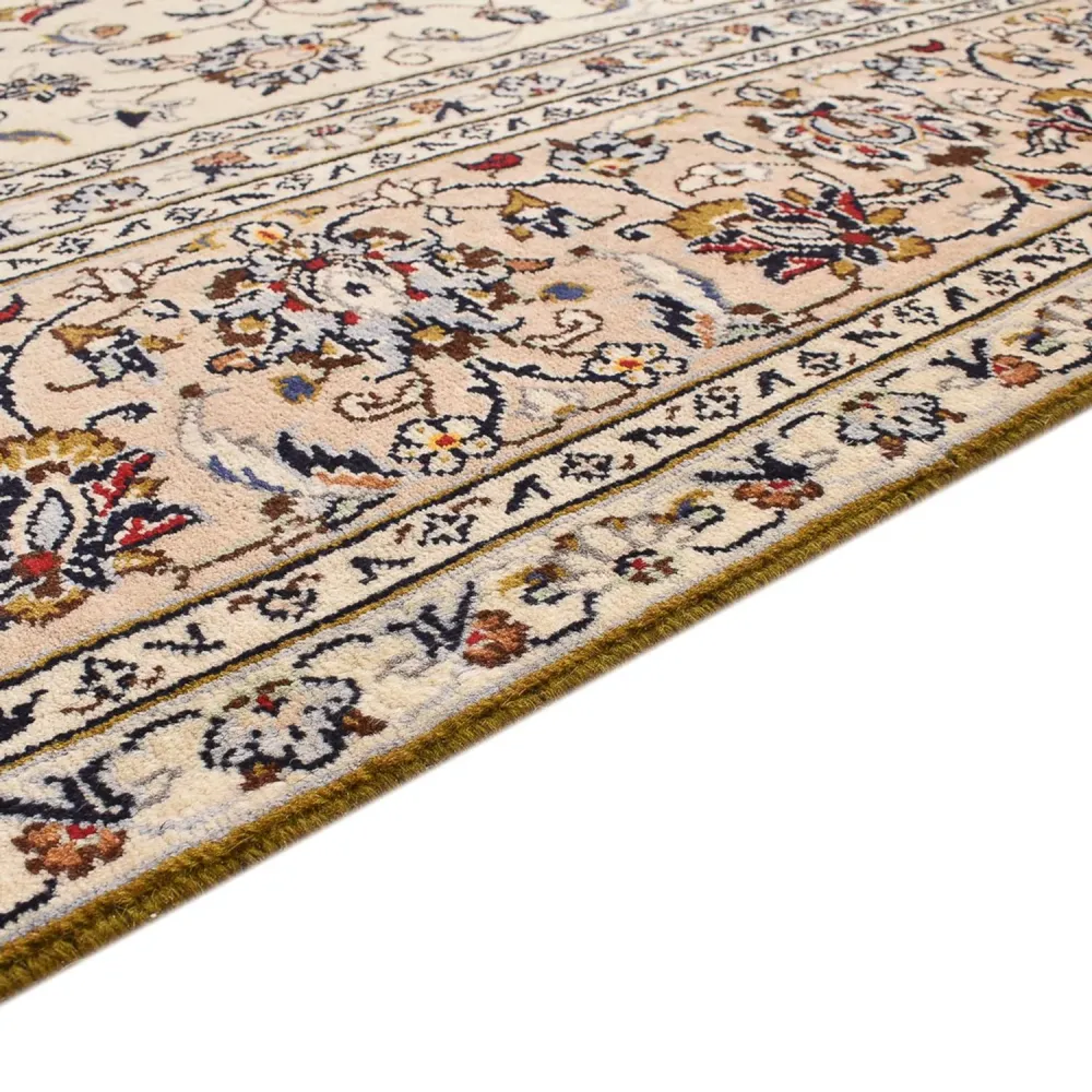 Persisk teppe - Keshan - 310 x 215 cm - lys beige