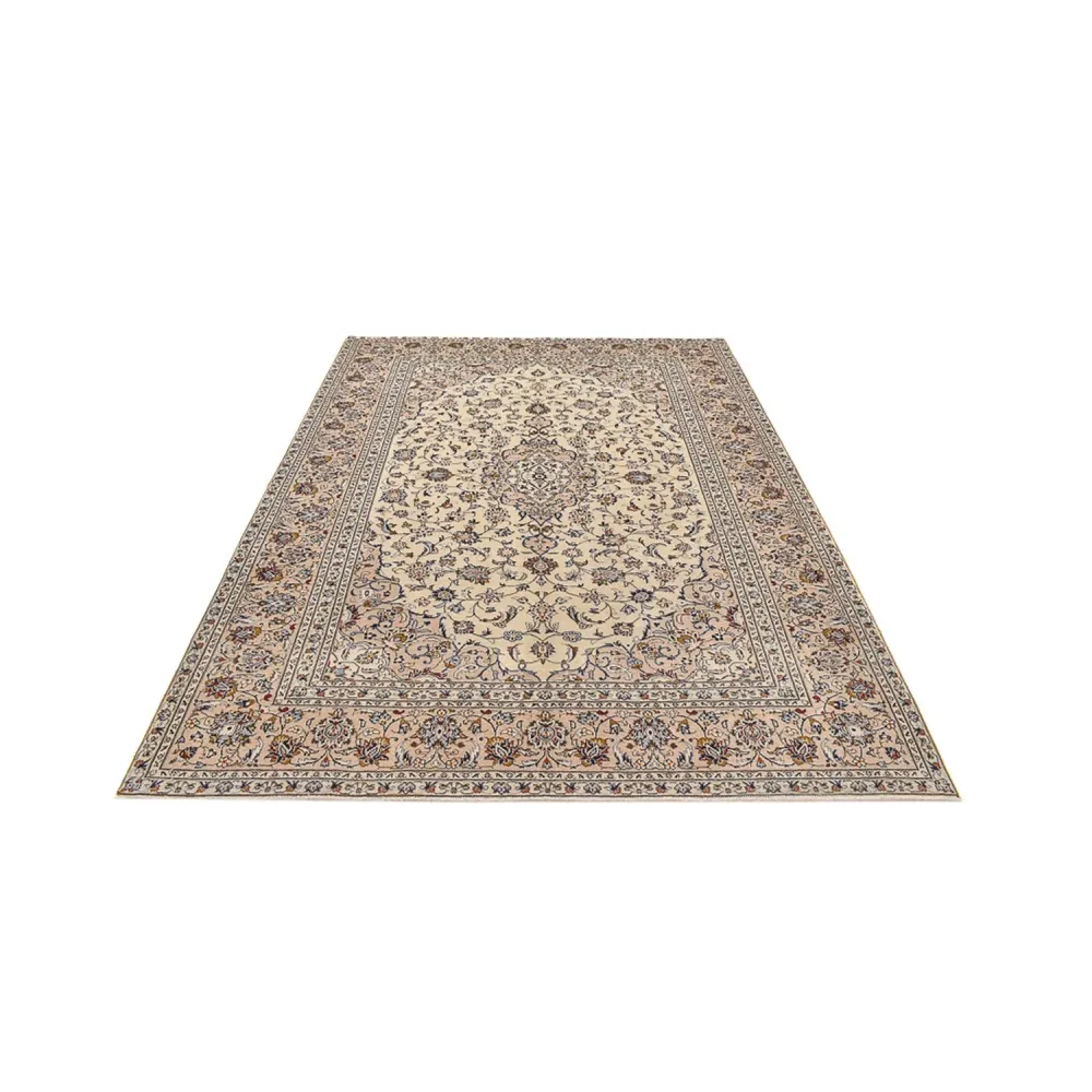 Persisk teppe - Keshan - 310 x 215 cm - lys beige