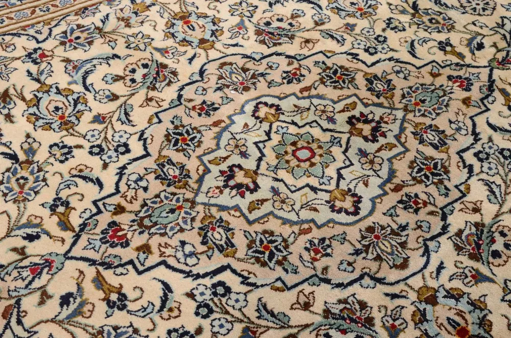 Persisk teppe - Keshan - 314 x 192 cm - beige