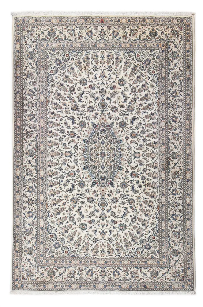 Persisk teppe - Keshan - 323 x 216 cm - lysegrå
