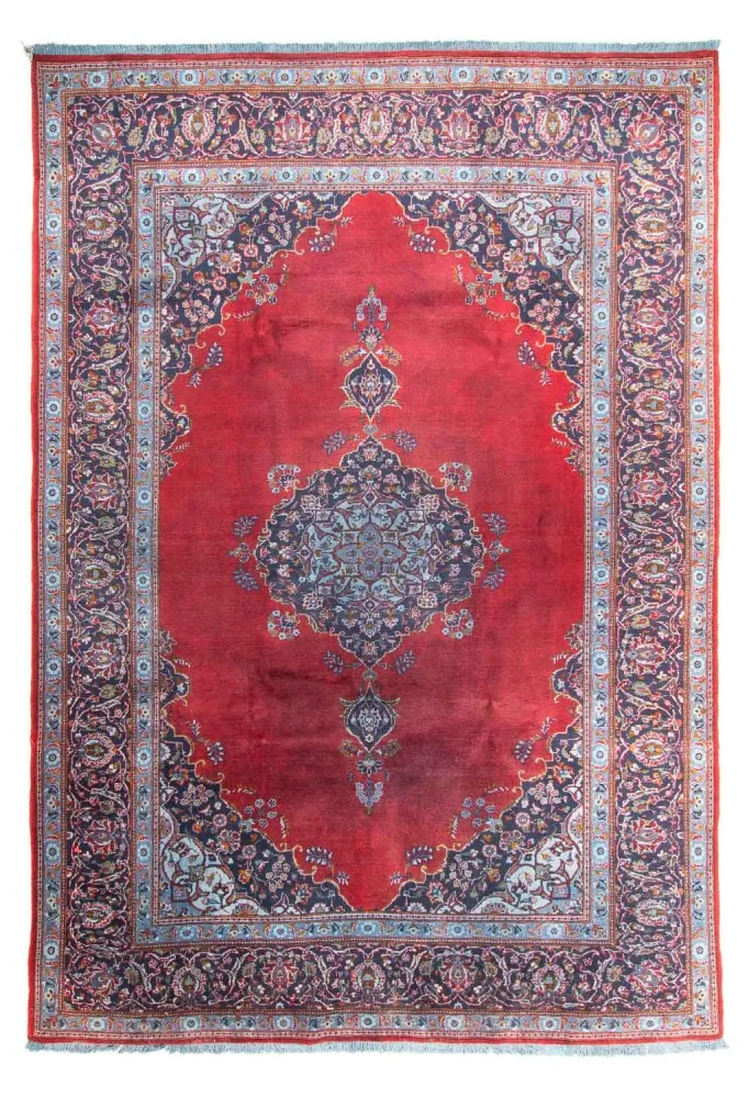 Persisk teppe - Keshan - 325 x 225 cm - mørk rød