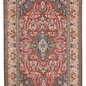 Persisk teppe - Keshan - 326 x 209 cm - lys rød