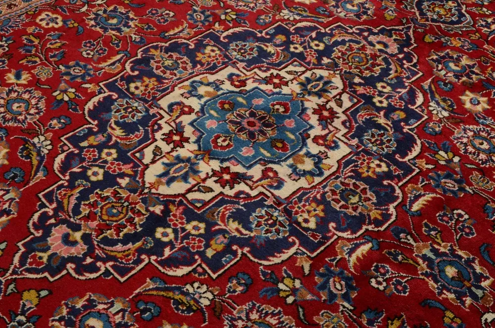 Persisk teppe - Keshan - 328 x 237 cm - rød