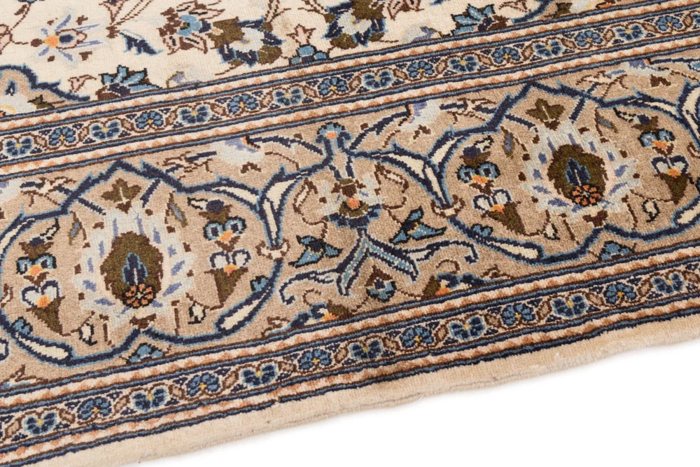 Persisk teppe - Keshan - 330 x 198 cm - krem