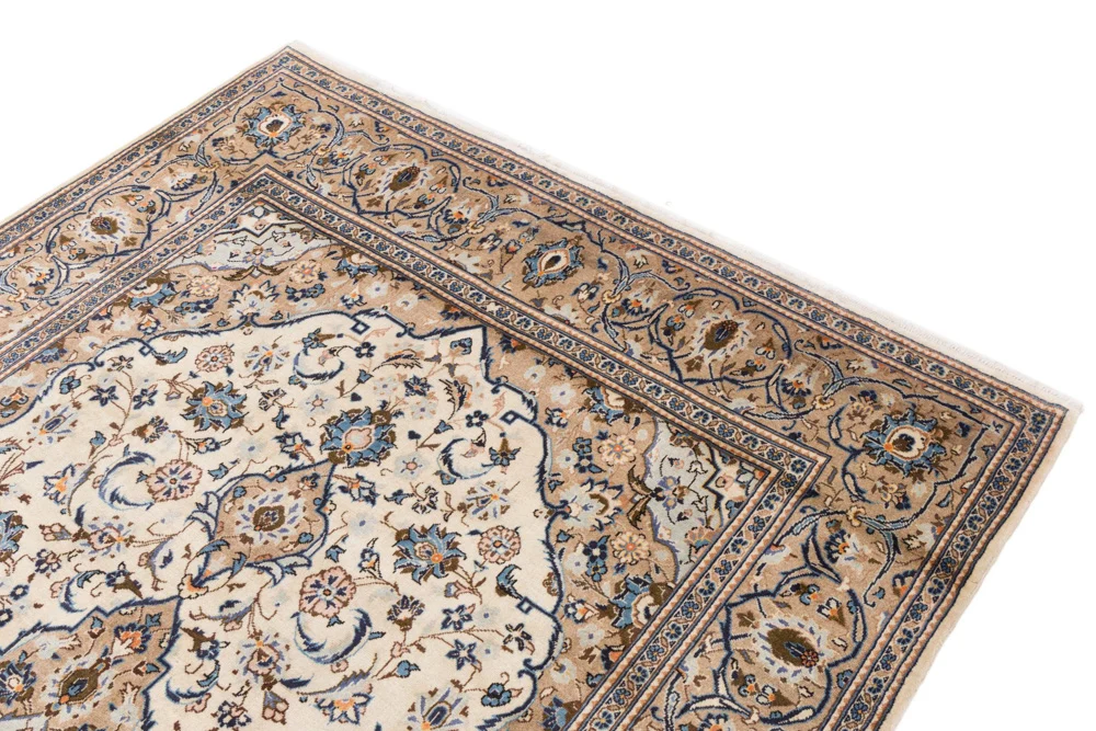 Persisk teppe - Keshan - 330 x 198 cm - krem
