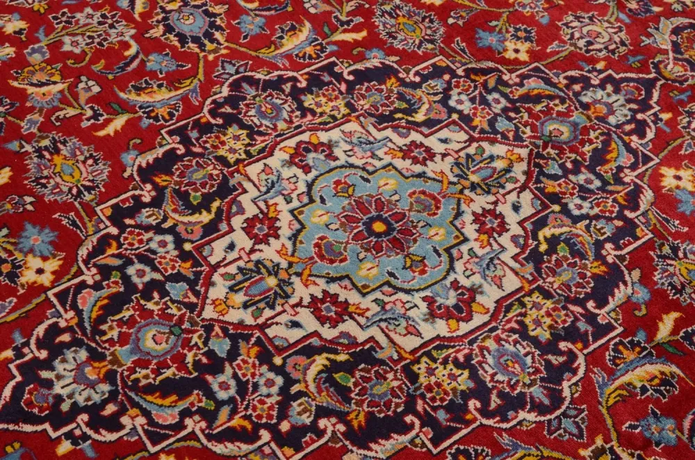 Persisk teppe - Keshan - 332 x 231 cm - rød