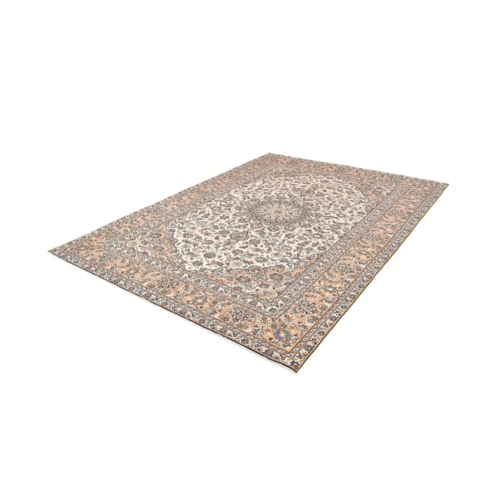 Persisk teppe - Keshan - 333 x 235 cm - lys beige
