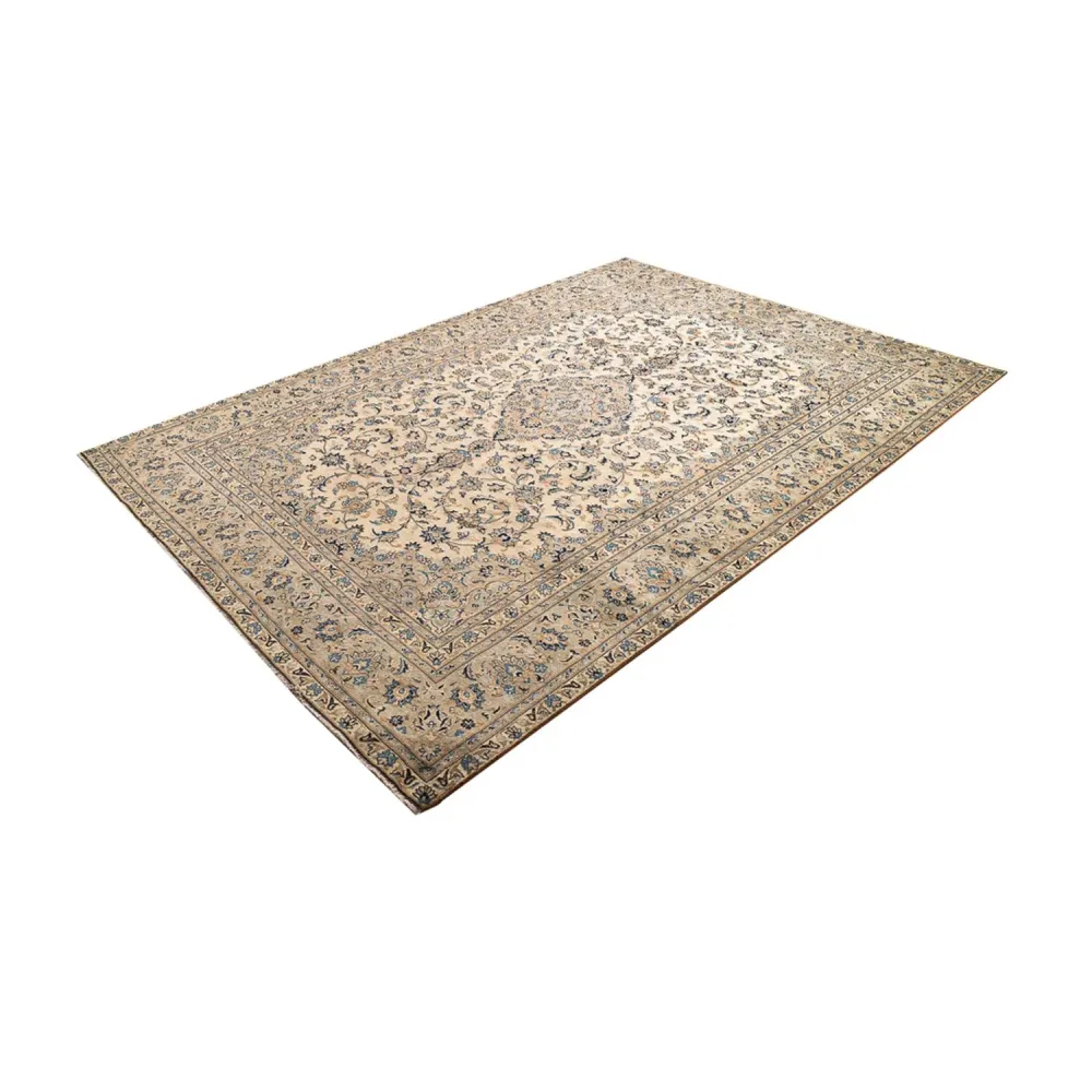 Persisk teppe - Keshan - 334 x 240 cm - beige