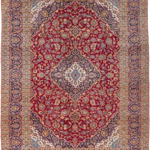 Persisk teppe - Keshan - 335 x 247 cm - rød