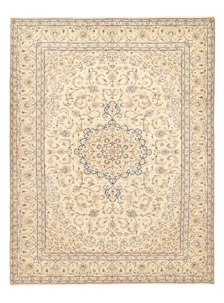 Persisk teppe - Keshan - 335 x 250 cm - lys beige