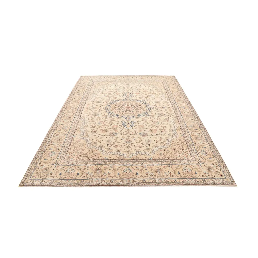 Persisk teppe - Keshan - 335 x 250 cm - lys beige